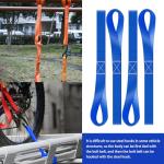 8-Pack Heavy Duty Tie Down Straps for ATV