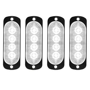 4-LED Emergency Strobe Light Bar with 18 Modes
