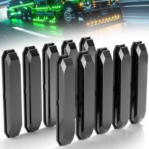 LED Trailer Marker Lights - Amber Green 10-Piece Set