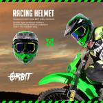 Kids Full Face ATV Helmet Set with Goggles