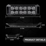 Raryloy 12LED Blue Emergency Strobe Lights