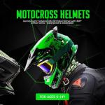 Kids Full Face ATV Helmet Set with Goggles