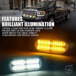 Xprite 24 LED Amber/White Strobe Light Kit