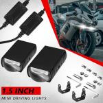 AUOKAY LED Motorcycle Driving Lights - Pack of 2