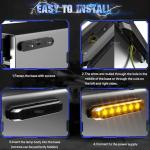 LED Trailer Marker Lights - Amber Green 10-Piece Set