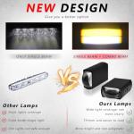 AUOKAY LED Motorcycle Driving Lights - Pack of 2