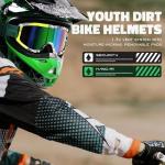 Kids Full Face ATV Helmet Set with Goggles