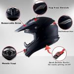 1Storm Carbon Fiber Motocross Helmet for ATV