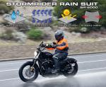 Nelson-Rigg Stormrider Motorcycle Rain Suit - Orange/Black