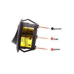Blue LED Rocker Toggle Switch for ATV - Pack of 5