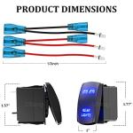 Okerny Laser Etched Rocker Switch for Lights