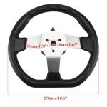Black 270mm Steering Wheel for 110cc Go Karts