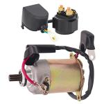 Starter Solenoid Relay and Motor for 4-Stroke GY6