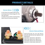 Starter Solenoid Relay and Motor for 4-Stroke GY6