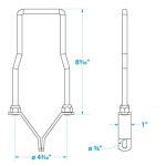 Seachoice Locking Tire Carrier for Boat Trailers