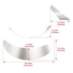 KUAFU 3" Universal Steel Fender Flares - 4 Pieces