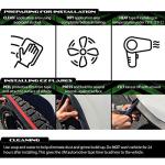 Universal Flexible Foam Rubber Fender Flares - 1-inch