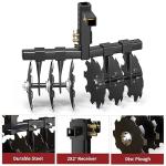 28" Disc Plow Harrow with Universal Mount for ATV