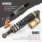 2pcs Adjustable 15.75" Motorcycle Air Shock Absorbers