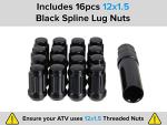 RockTrix RT104 12in ATV Wheels with Lug Nuts