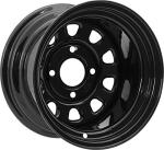 ITP Delta Black Steel Wheel 12x7" 4x4mm