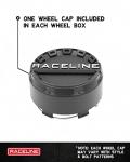 Raceline A94B Black 15x7" UTV/ATV Wheel