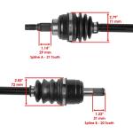 CV Joint Axles for Honda TRX300FW 1988-2000