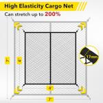 Heavy Duty Cargo Net for Trucks and ATVs
