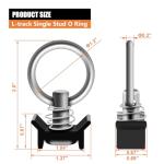 16-Pack Black L-Track O-Ring Tie Downs