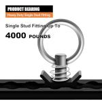 16-Pack Black L-Track O-Ring Tie Downs