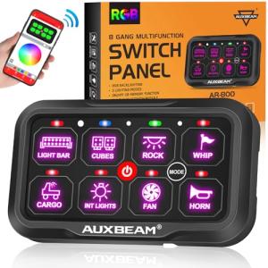 Auxbeam Bluetooth RGB Switch Panel for ATV and Truck