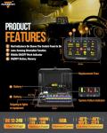 Auxbeam Bluetooth RGB Switch Panel for ATV and Truck