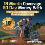 ZIPPBATTERY 12V 270 CCA AGM Battery for ATV