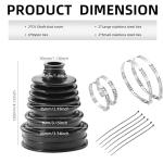 CV Boot Repair Kit with Clamps and Ties