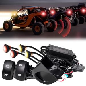 JIEPENG Universal UTV Turn Signal Kit with Horn
