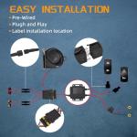 JIEPENG Universal UTV Turn Signal Kit with Horn