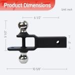 Redtee 3-in-1 ATV/UTV Trailer Hitch Adapter