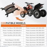 Polaris ATV Front & Rear Brake Pads 2000-2014