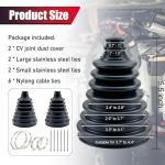 2PCS Thick Neoprene CV Boot Repair Kit