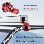 Adjustable ATV Whip Light Mount - CNC Design