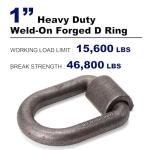 Heavy Duty Weld-On D-Ring Tie Downs (2 Pack)