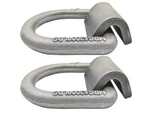 Heavy Duty 1/2 Inch D-Ring Tie Downs - 2 PCS