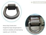 Heavy Duty 1/2 Inch D-Ring Tie Downs - 2 PCS