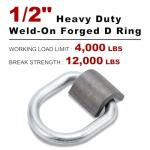 Leero 1/2" Heavy Duty D Rings - 4 Pack