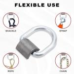 Leero 1/2" Heavy Duty D Rings - 4 Pack