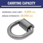 Heavy Duty 3/4" Weld-On D-Ring Tie Downs