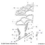 Polaris ATV Grab Bar Weld, OEM Part 1018900