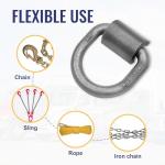 Heavy Duty 3/4" Weld-On D-Ring Tie Downs