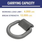 Heavy Duty Weld-On D-Ring Trailer Tie Downs