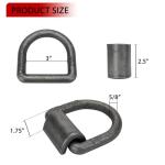 5/8" Heavy Duty Weld-On D-Rings for ATV